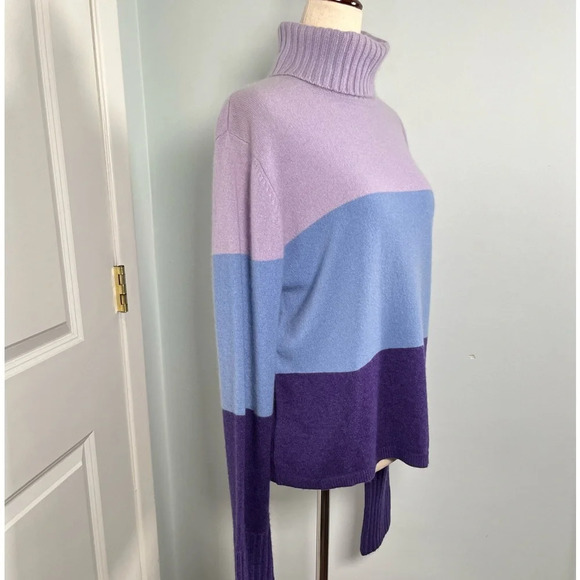 Marconi 2ply 100% cashmere turtleneck sweater size XL - Picture 7 of 10